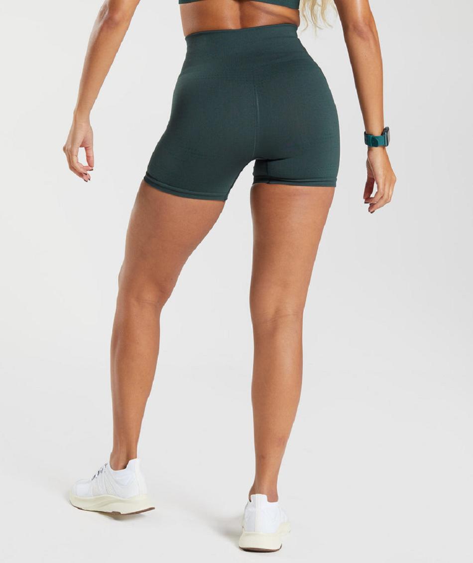 Szorty Damskie Gymshark Vital Seamless 2.0 Zielone | PL 2352QMA